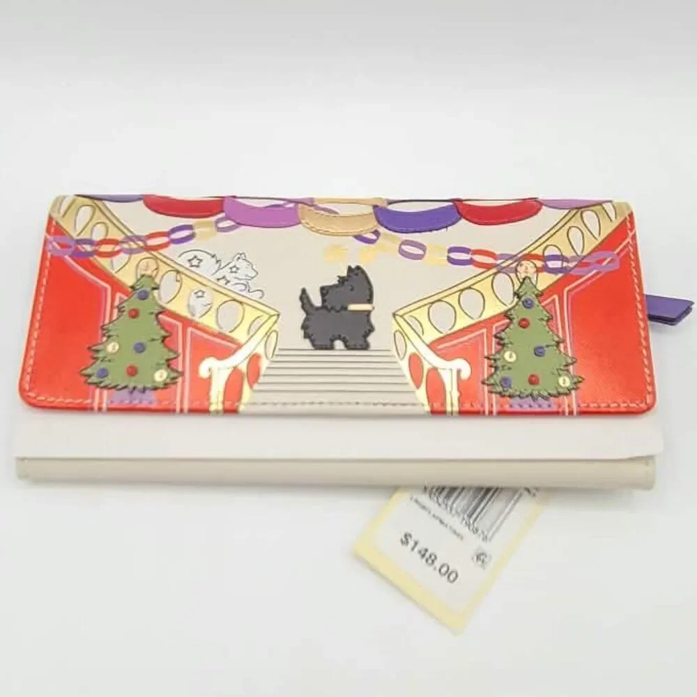 Radley London Picture Party Pals Large Flapover Matinee Wallet NWT! NEW!
